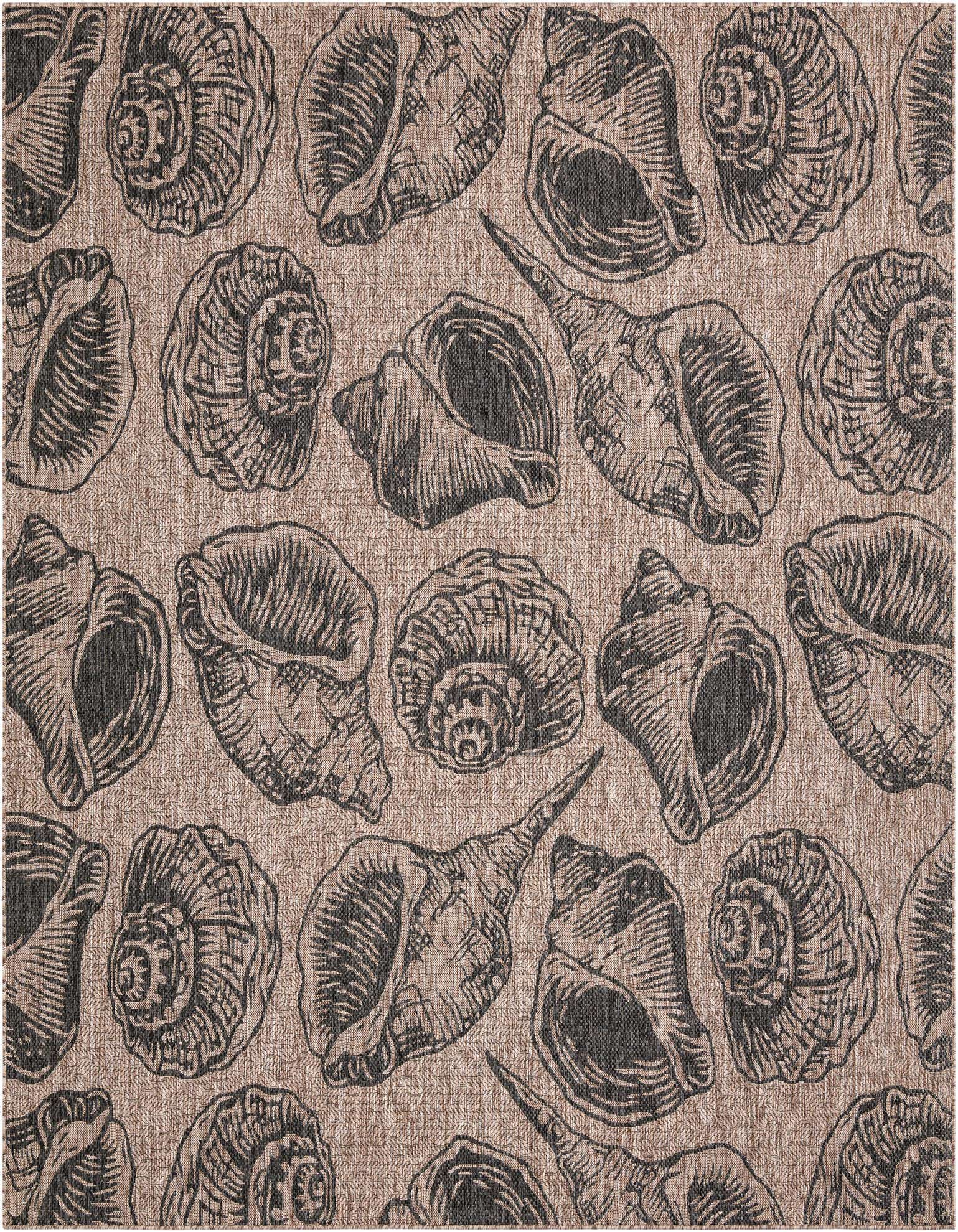 10' x 10' Easy-Clean Coastal Indoor / Outdoor Square Rug