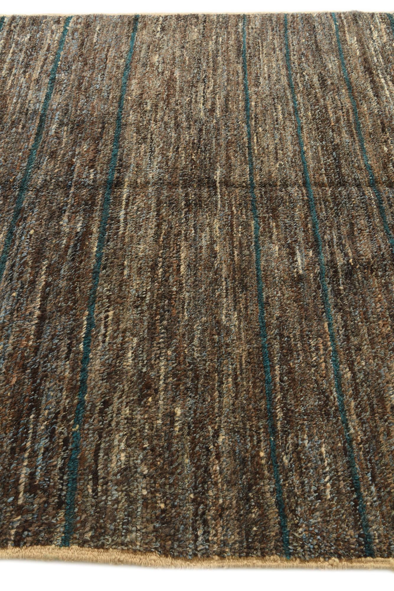 6' 3 x 9' 4 Hand Knotted Moroccan Wool Rug