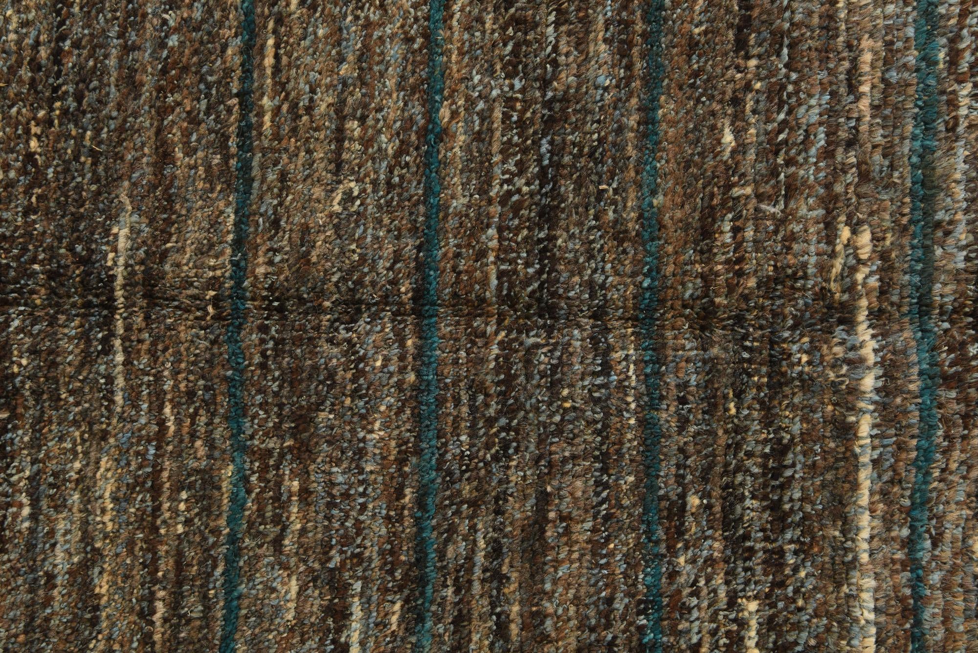 6' 3 x 9' 4 Hand Knotted Moroccan Wool Rug