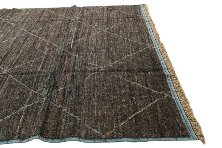 Detail image of 8' x 10' 7 Hand Knotted Moroccan Wool Rug