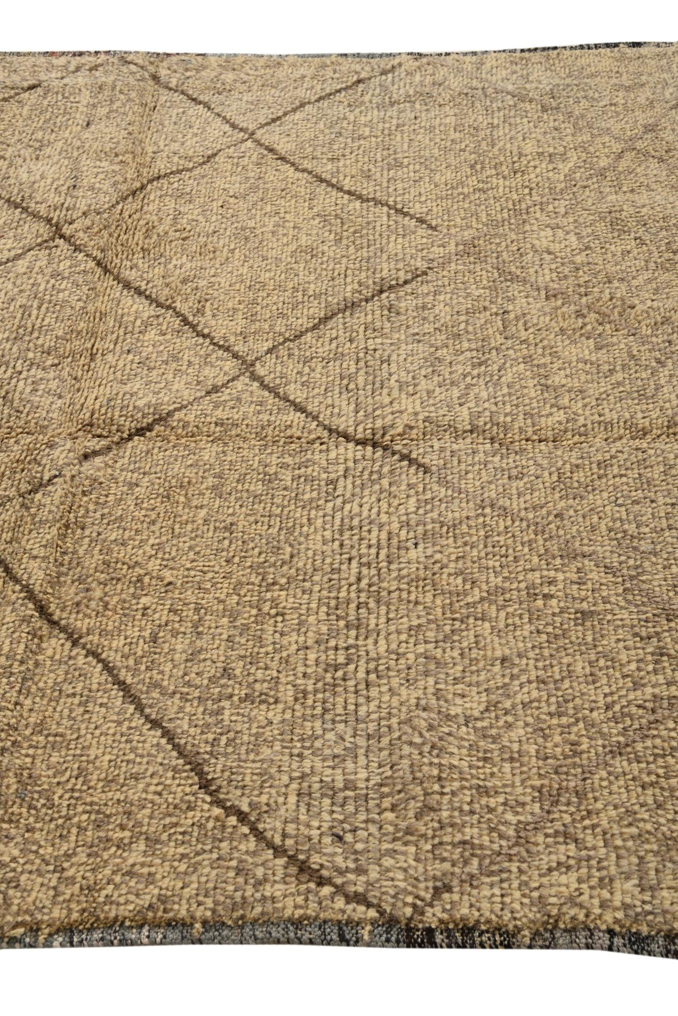 190cm x 295cm anudado a mano marroquí Alfombra Lana