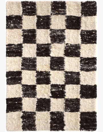 2' 1 x 3' Hand Knotted Moroccan Wool Rug