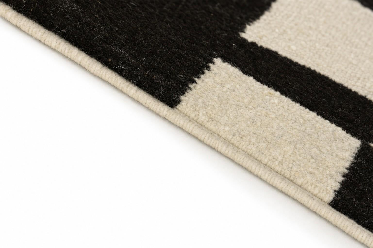 3' x 8' Hand Knotted Moroccan Wool Runner Rug
