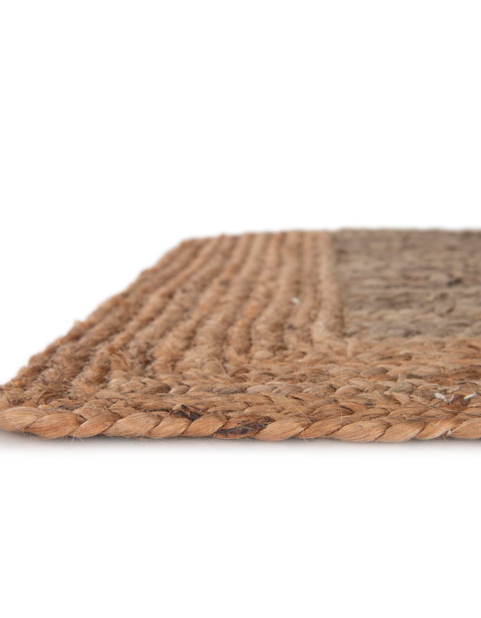 6' 1 x 9' Handmade Braided Jute Rug
