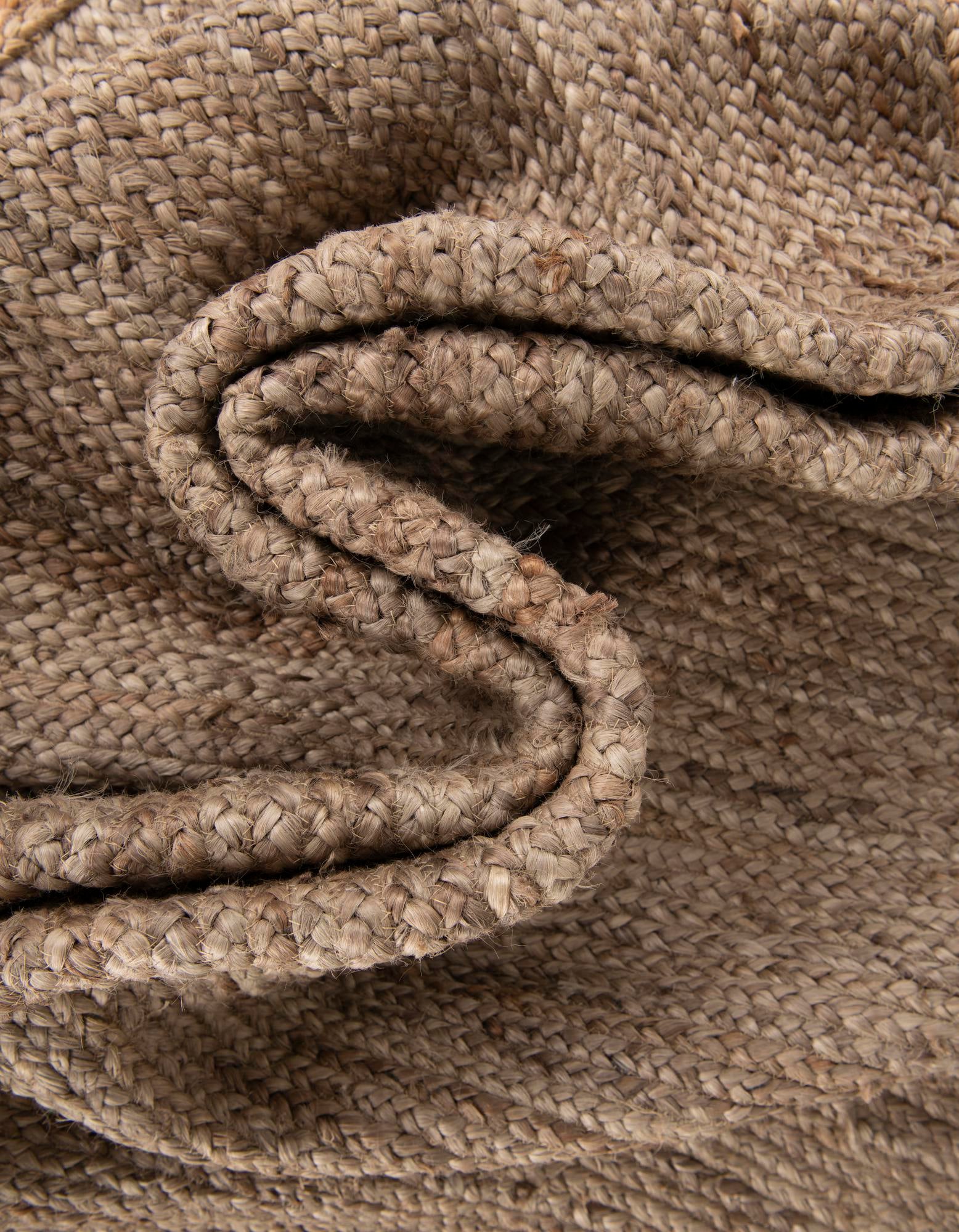 6' 1 x 9' Handmade Braided Jute Rug