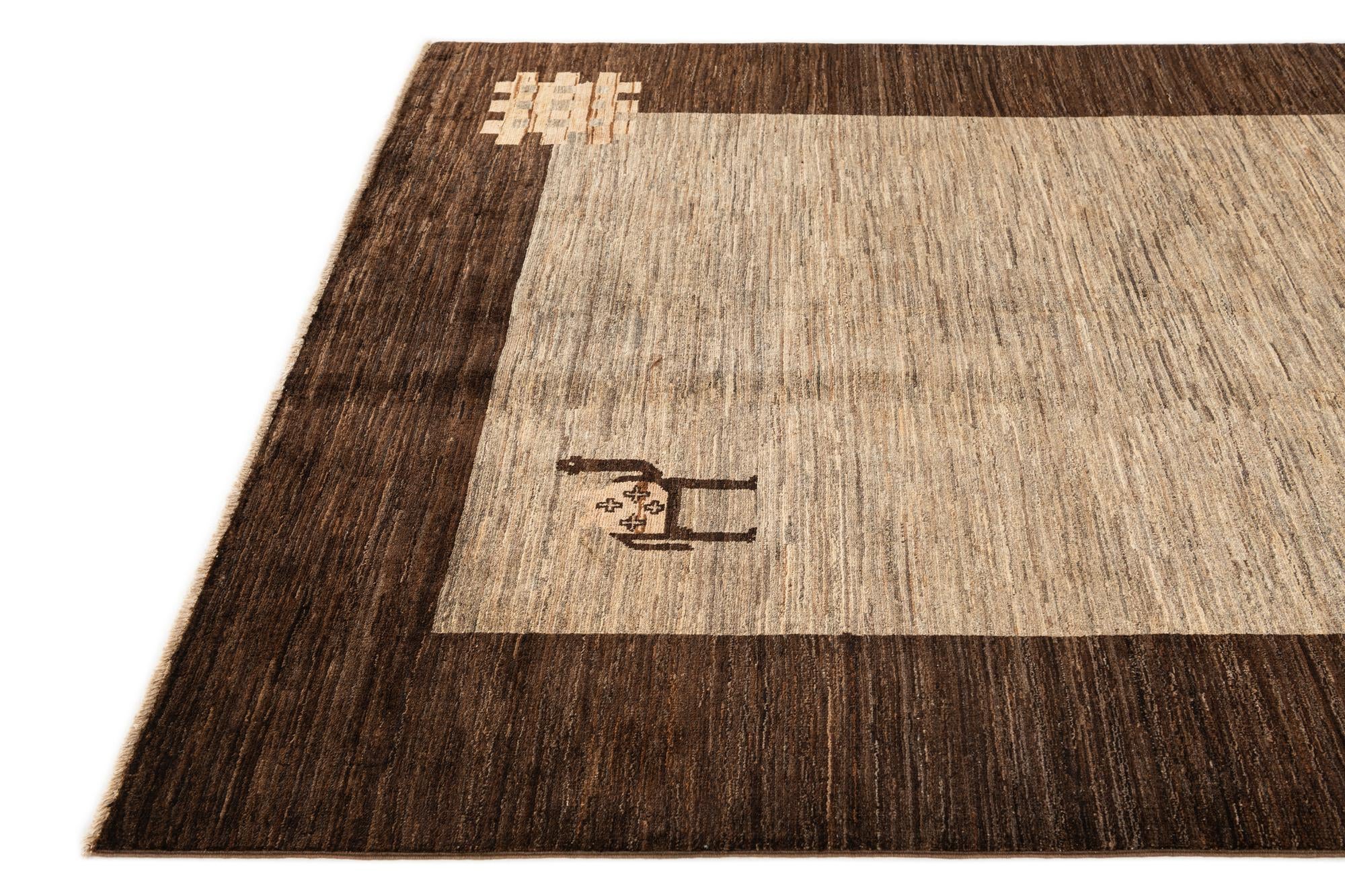 5' 6 x 7' 11 Hand Knotted Modern Ziegler Rug