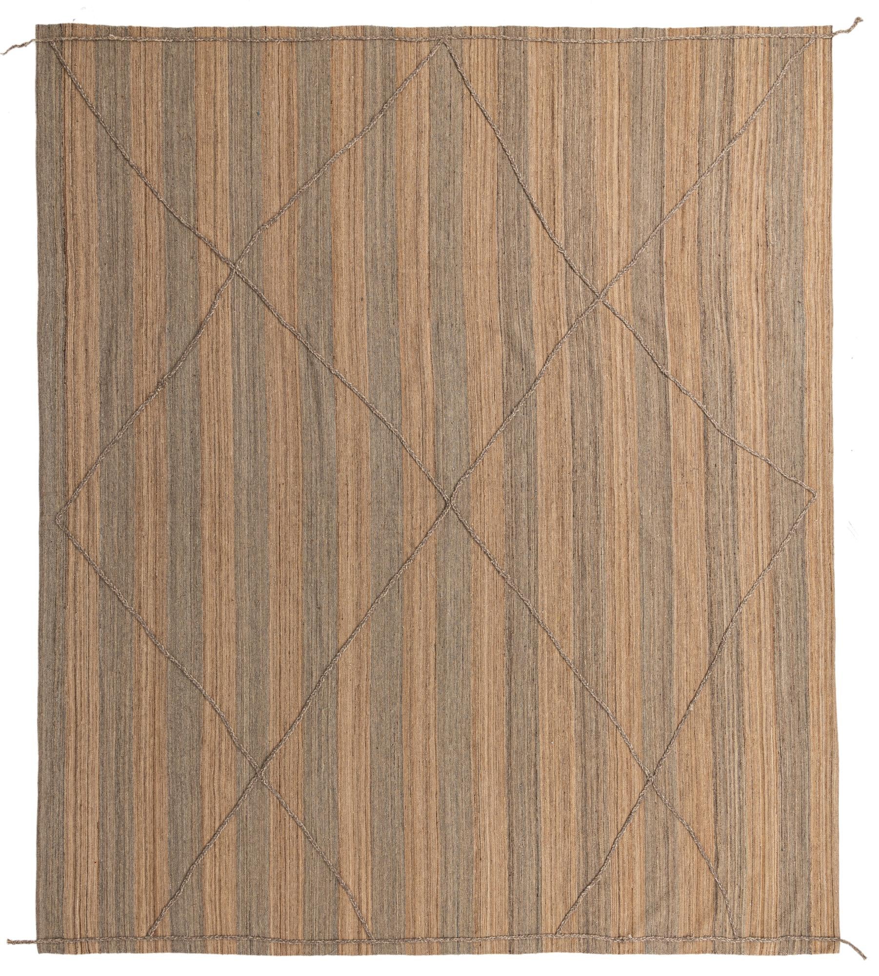11' 5 x 13' Hand Knotted Moroccan Wool Rug