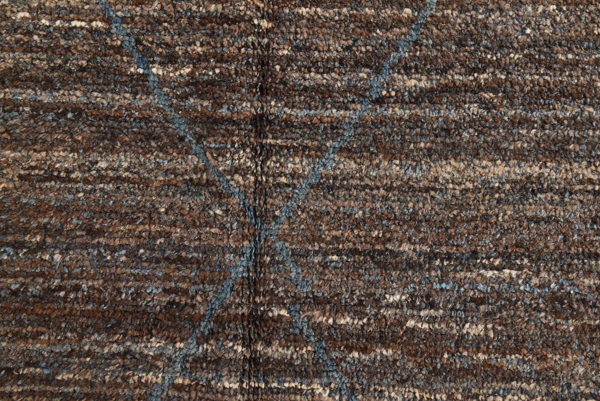 9' 1 x 12' 10 Hand Knotted Moroccan Wool Rug