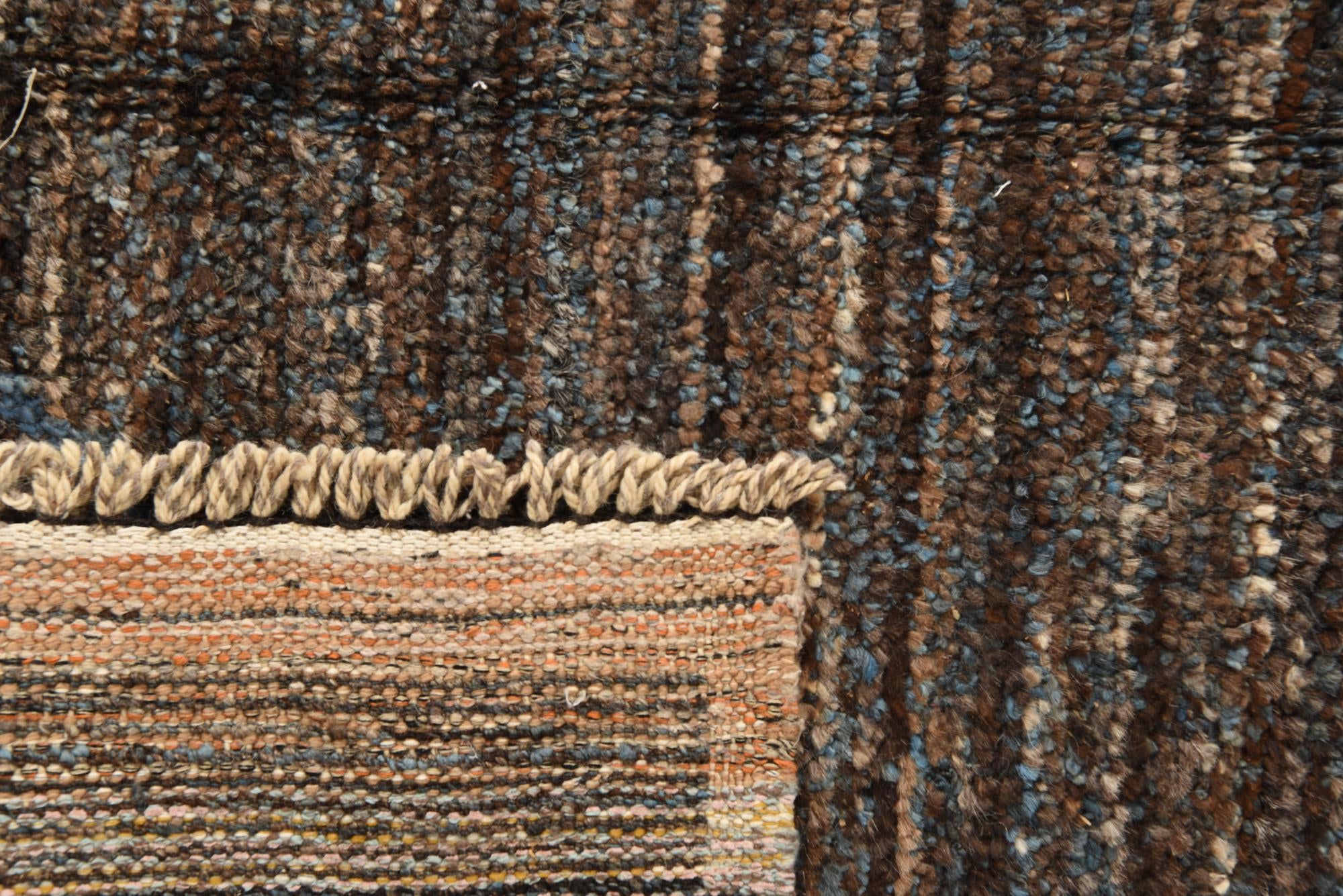 9' 1 x 12' 10 Hand Knotted Moroccan Wool Rug