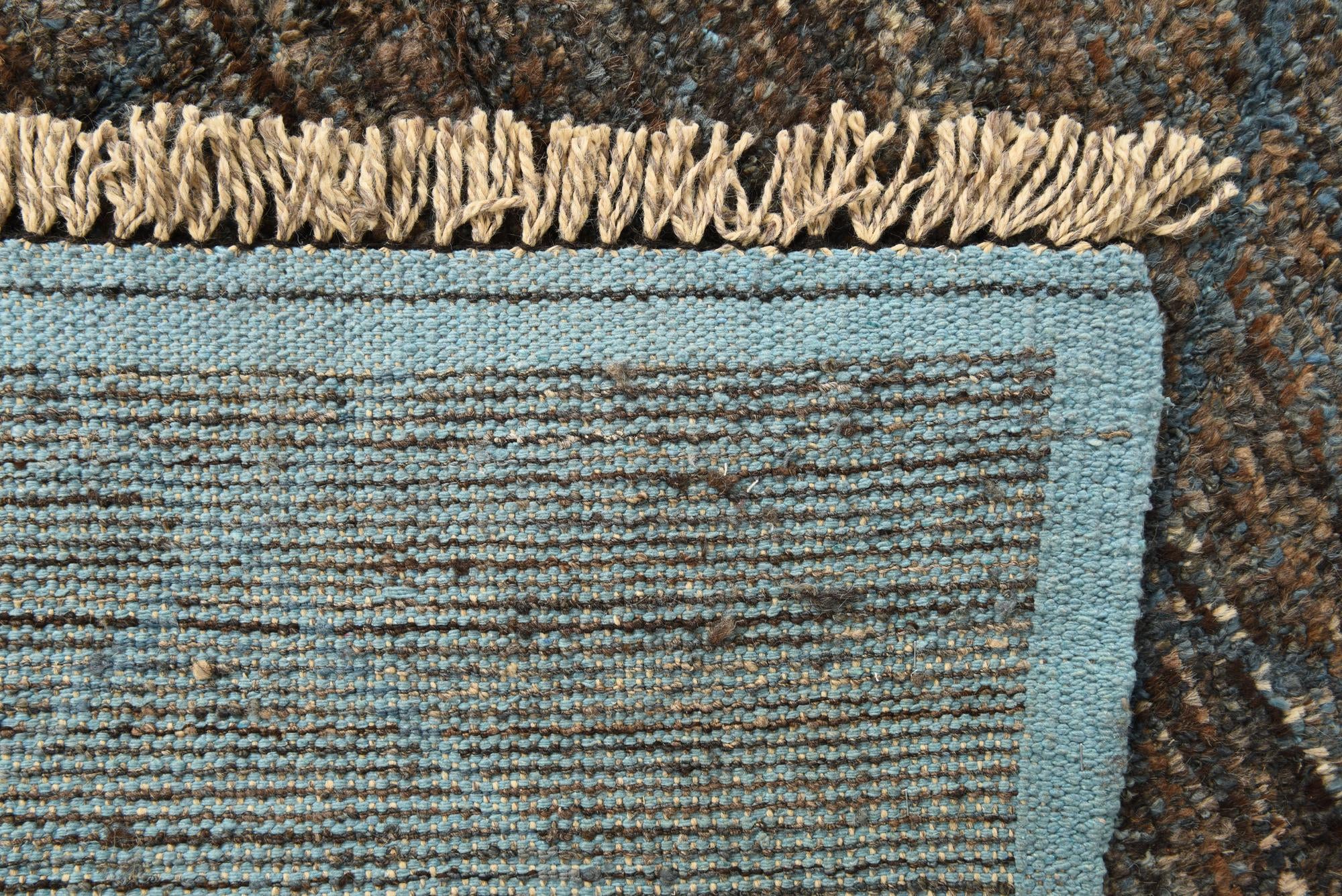 9' x 12' 8 Hand Knotted Moroccan Wool Rug