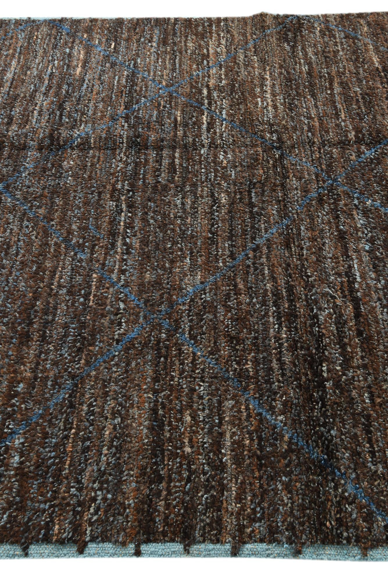 6' 3 x 9' 6 Hand Knotted Moroccan Wool Rug