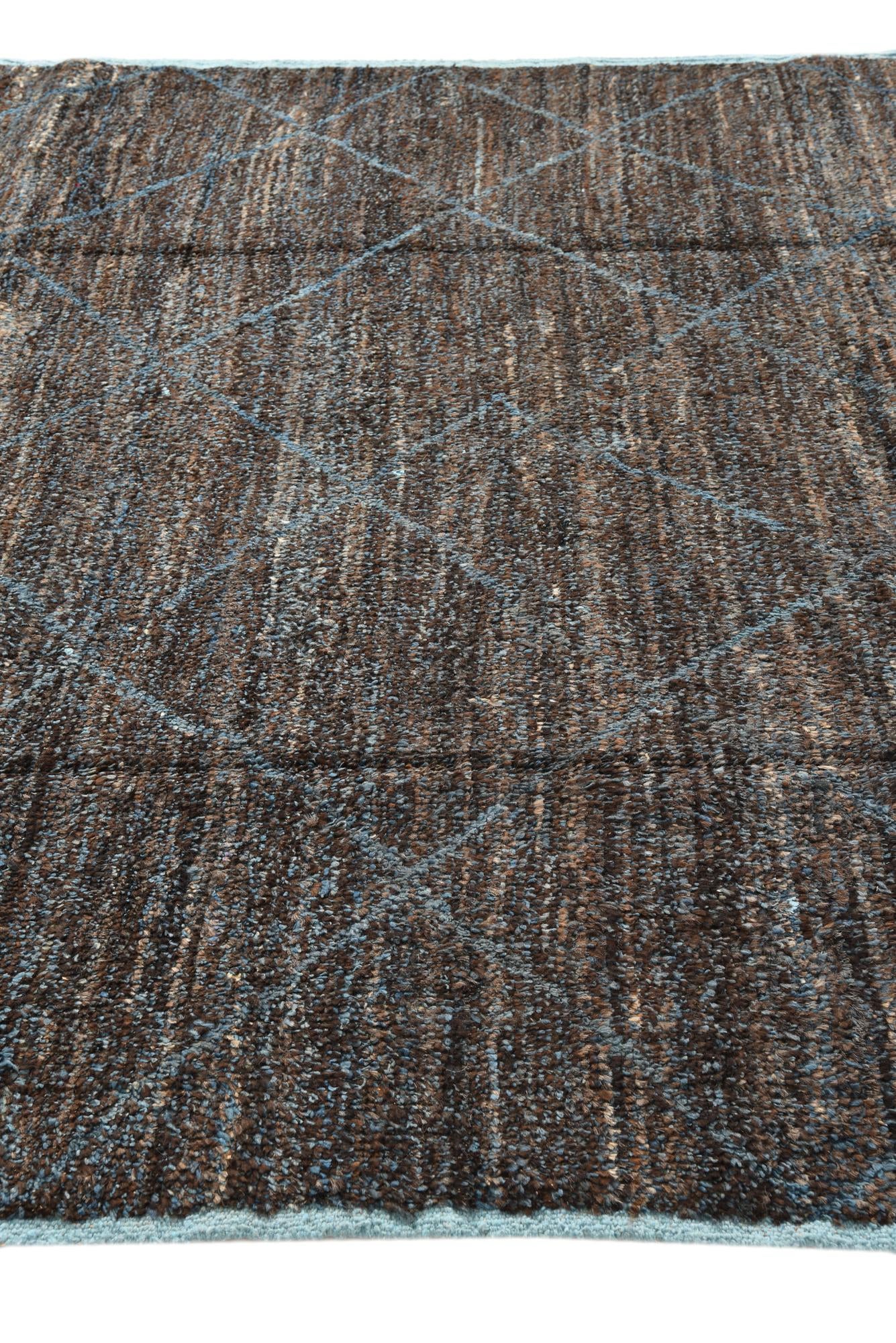 7' 10 x 10' 8 Hand Knotted Moroccan Wool Rug