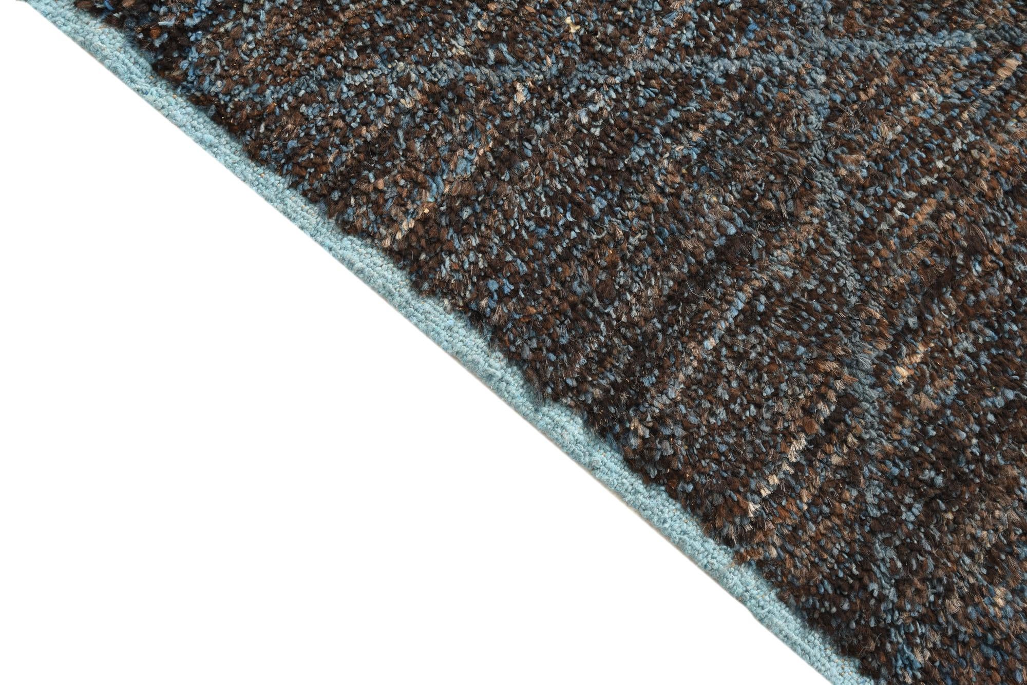 7' 10 x 10' 8 Hand Knotted Moroccan Wool Rug