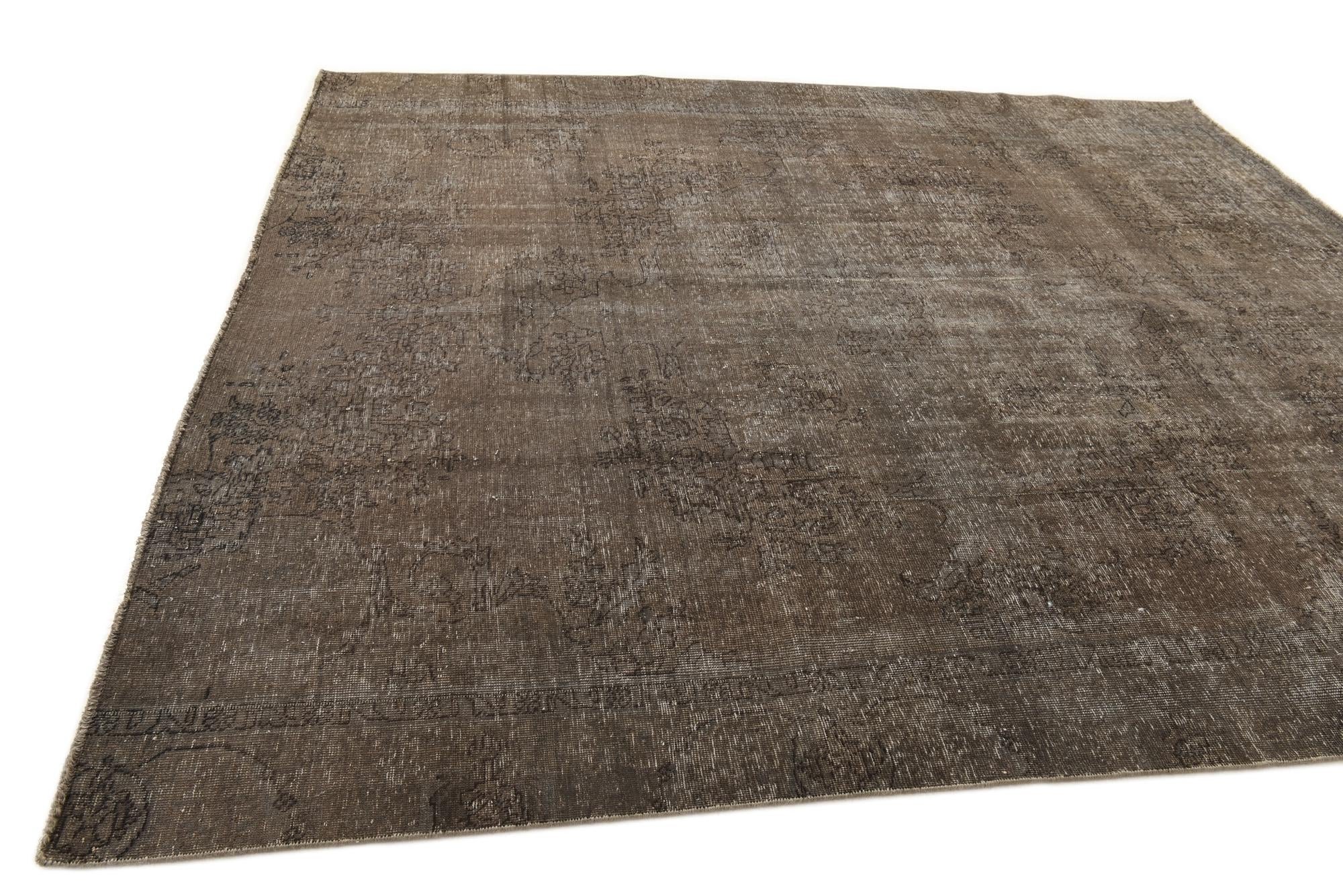 8' 5 x 9' 8 Hand Knotted Ultra Vintage Persian Wool Rug