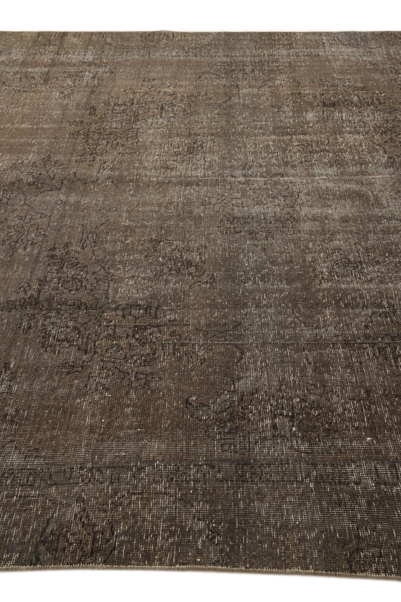 8' 5 x 9' 8 Hand Knotted Ultra Vintage Persian Wool Rug