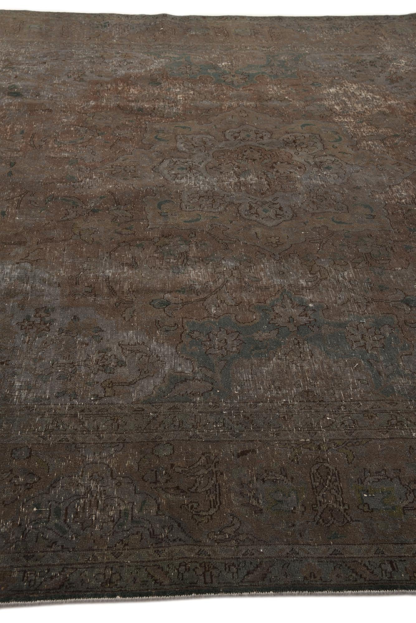 9' 5 x 12' 5 Hand Knotted Ultra Vintage Persian Wool Rug