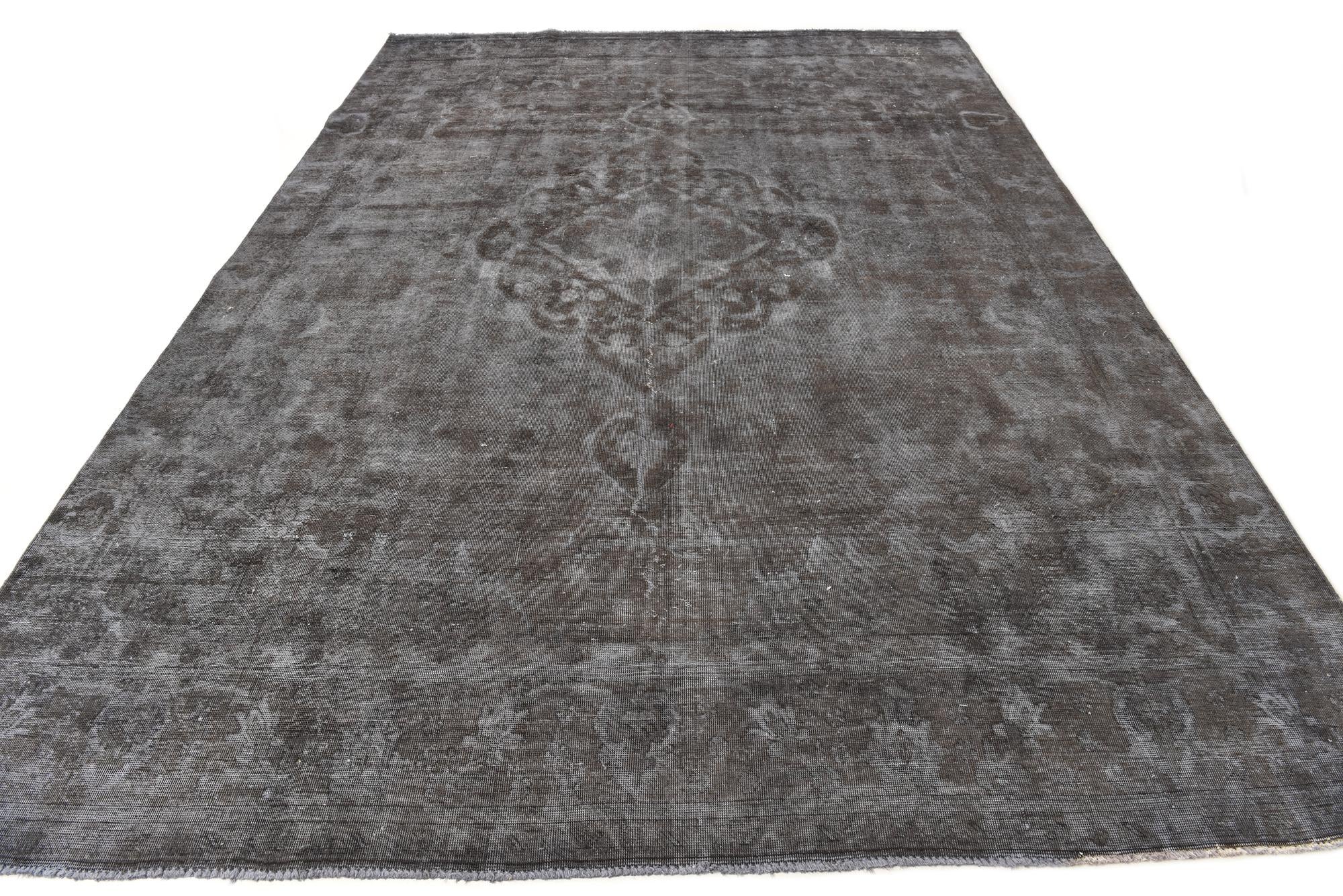 9' x 13' Hand Knotted Ultra Vintage Persian Wool Rug