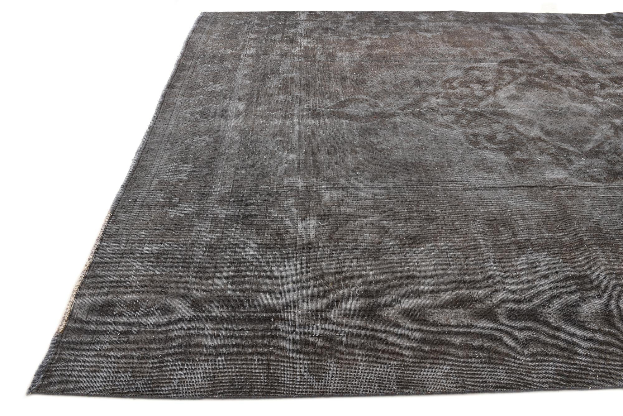 9' x 13' Hand Knotted Ultra Vintage Persian Wool Rug