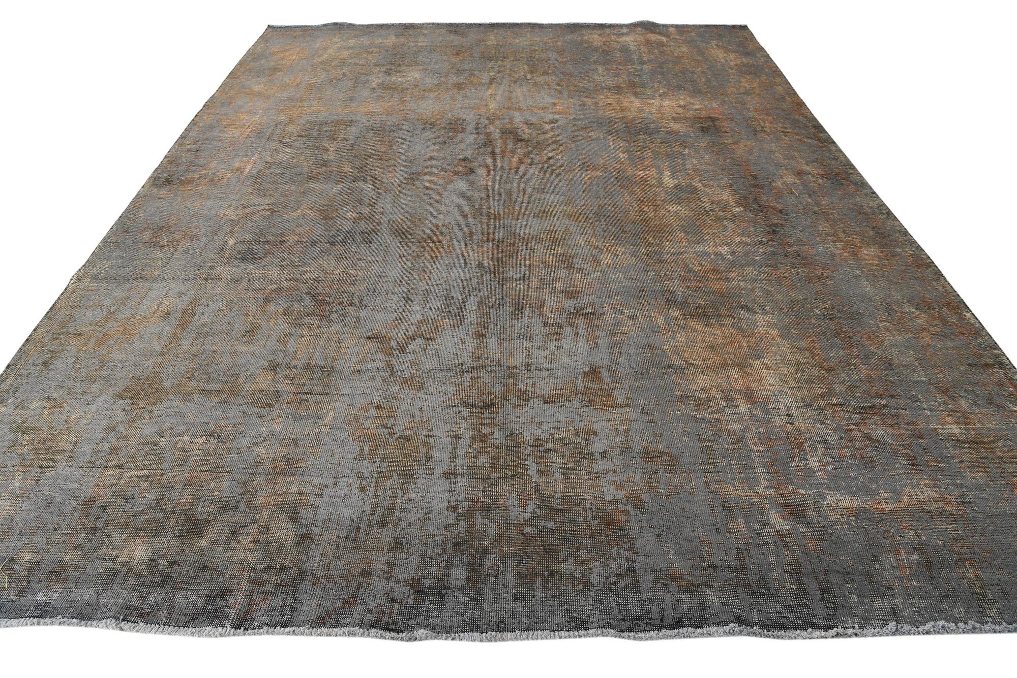 9' 4 x 12' 3 Hand Knotted Ultra Vintage Persian Wool Rug