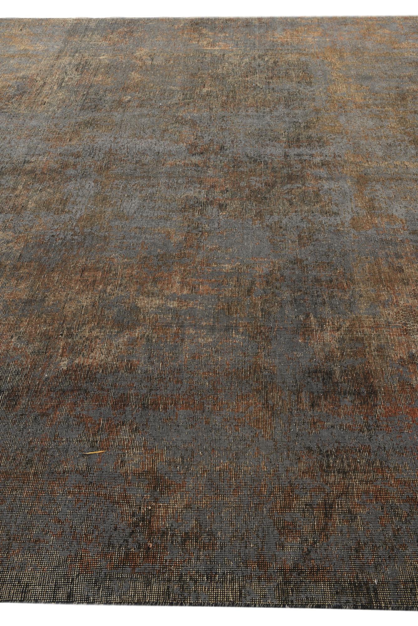 9' 4 x 12' 3 Hand Knotted Ultra Vintage Persian Wool Rug