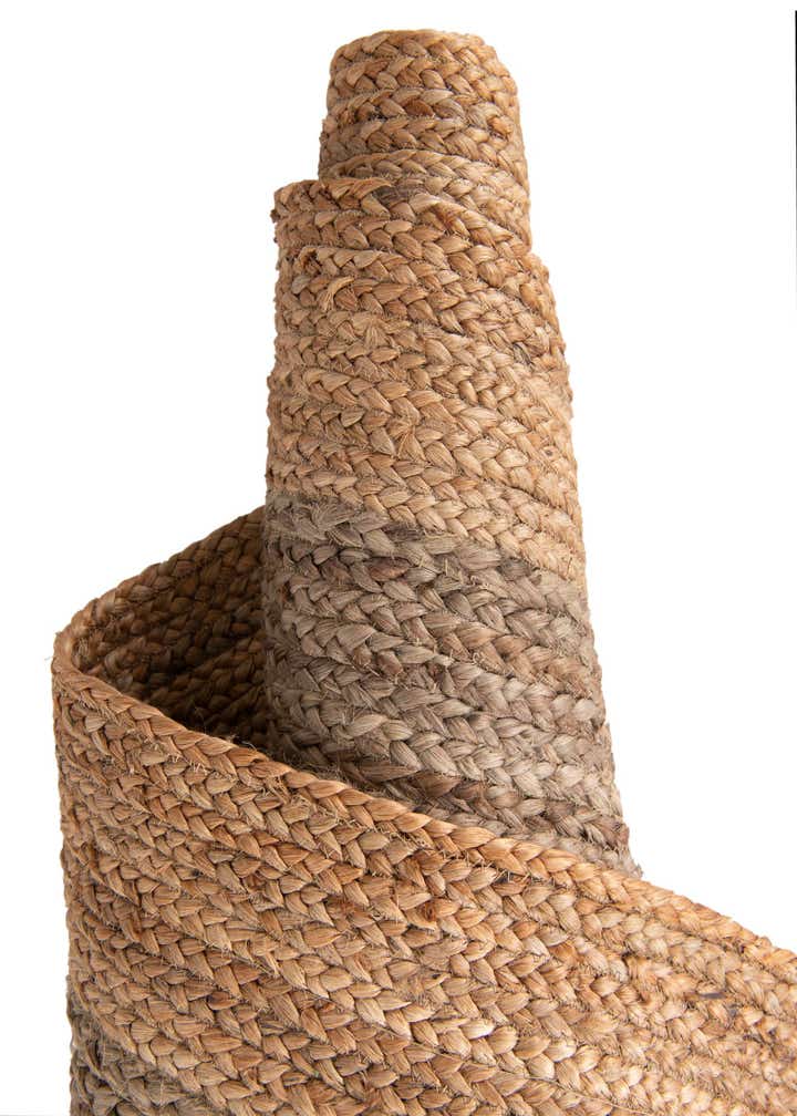 2' x 5' 1 Handmade Braided Jute Runner Rug