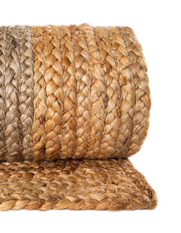 2' x 5' 1 Handmade Braided Jute Runner Rug