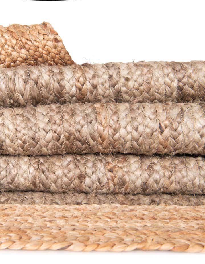 2' x 5' 1 Handmade Braided Jute Runner Rug