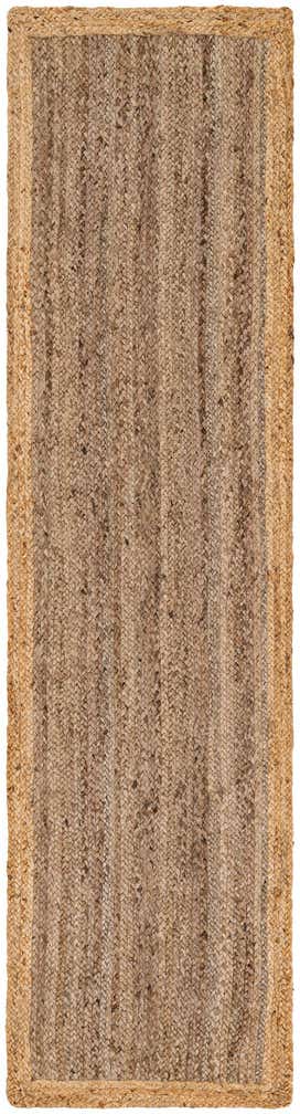 2' x 8' Handmade Braided Jute Runner Rug