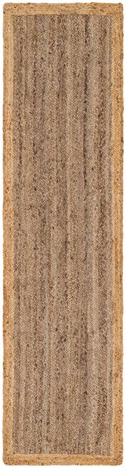 Detail image of 2' x 8' Handmade Braided Jute Runner Rug