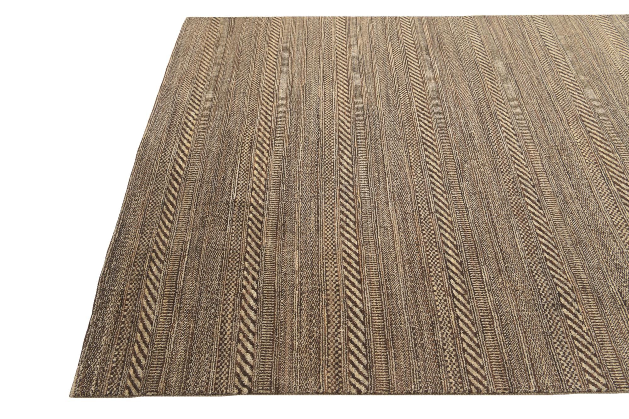 5' 6 x 8' Hand Knotted Kashkuli Gabbeh Oriental Wool Rug