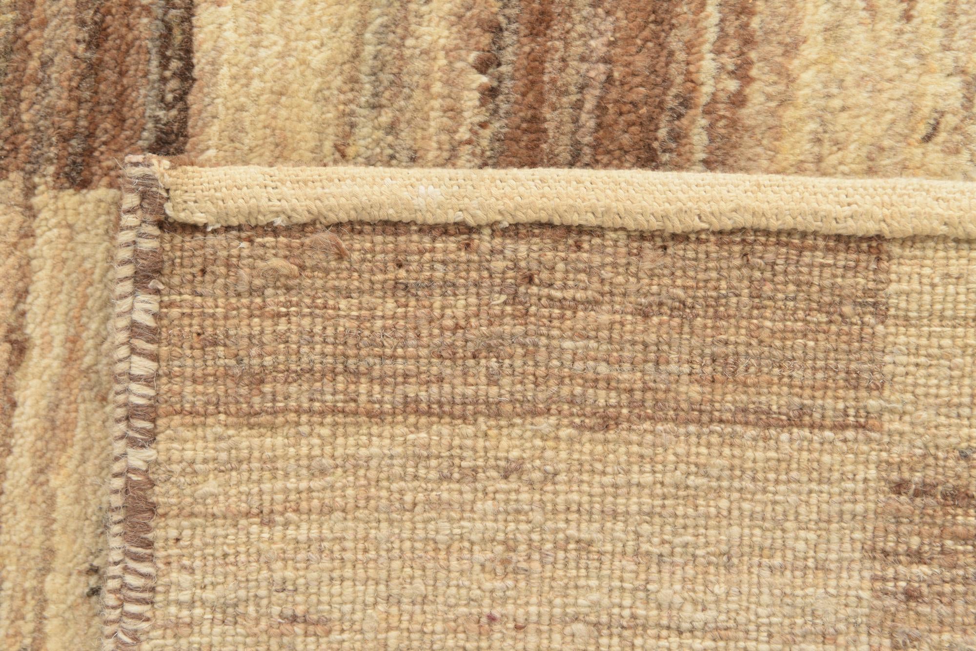 4' 7 x 7' Hand Knotted Kashkuli Gabbeh Oriental Wool Rug