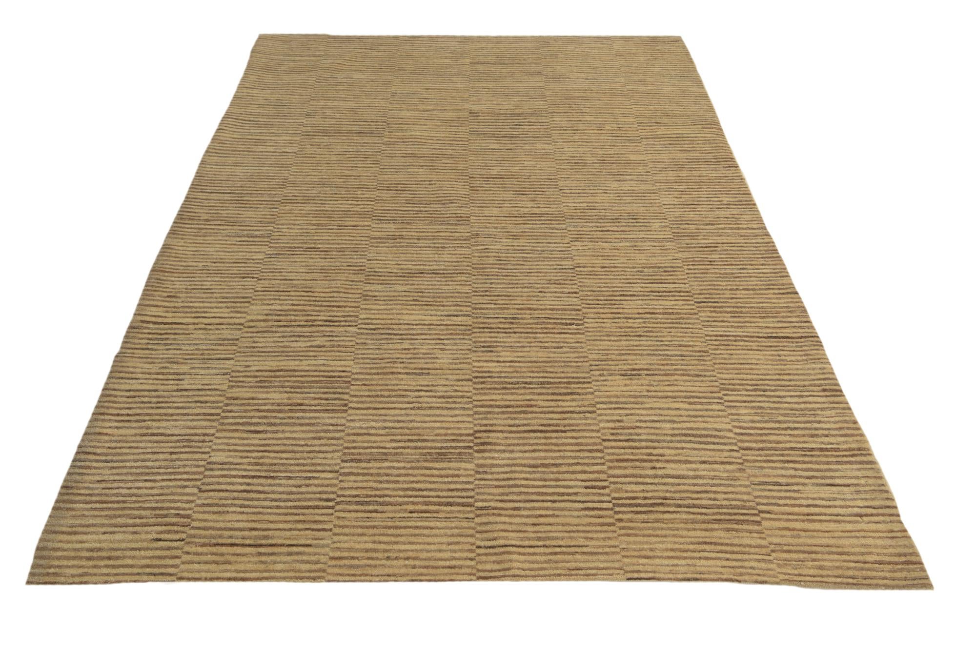 5' 8 x 8' 3 Hand Knotted Kashkuli Gabbeh Wool Rug