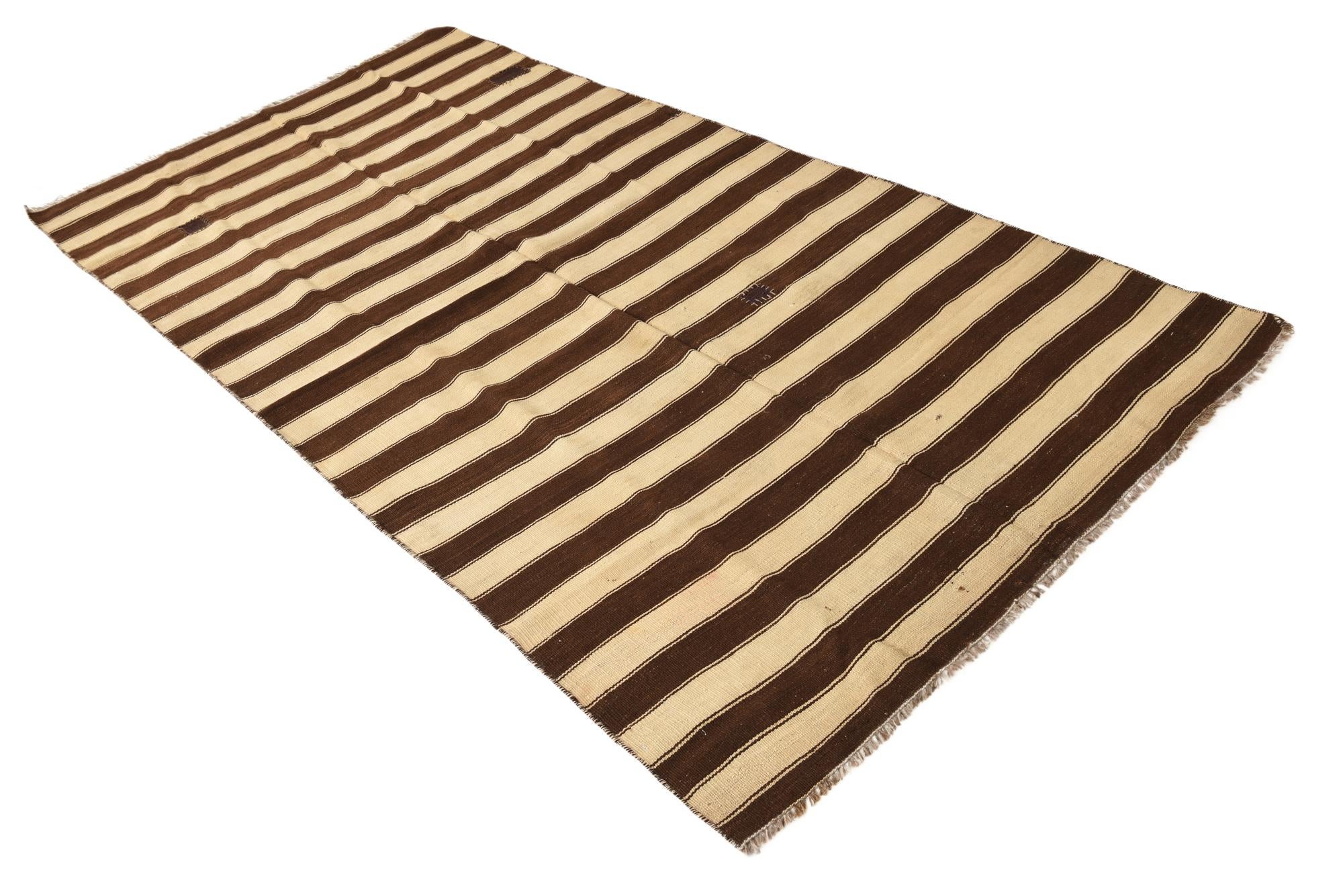 145cm x 285cm Hand Woven Kilim Fars Wool Rug