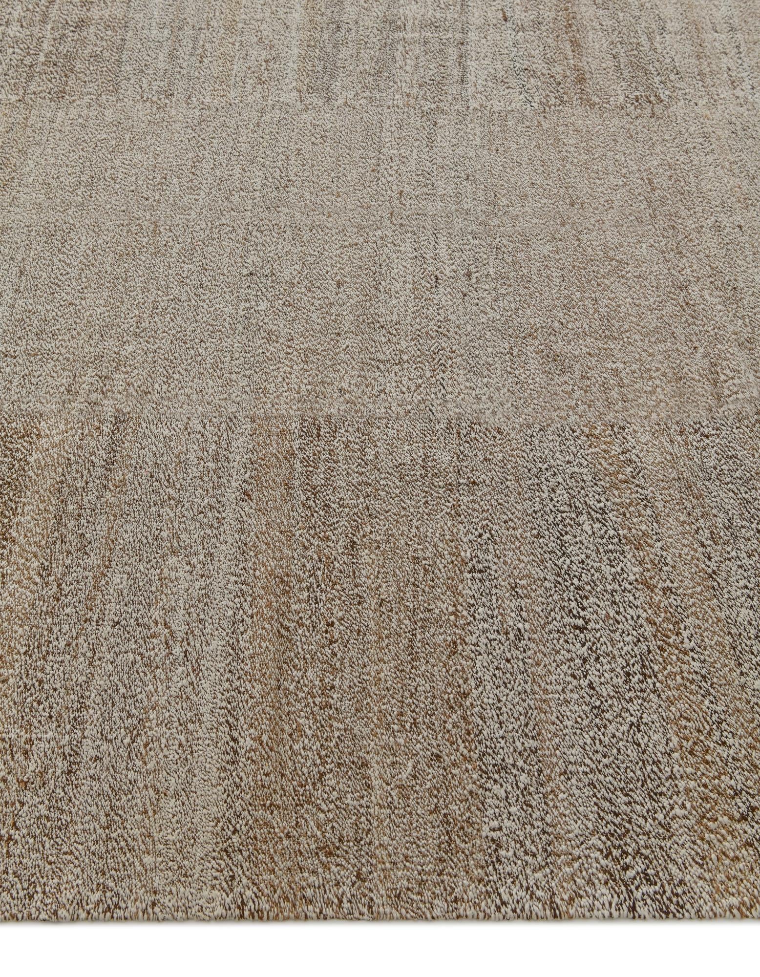 6' 8 x 9' 6 Hand Woven Kilim Modern Wool Rug
