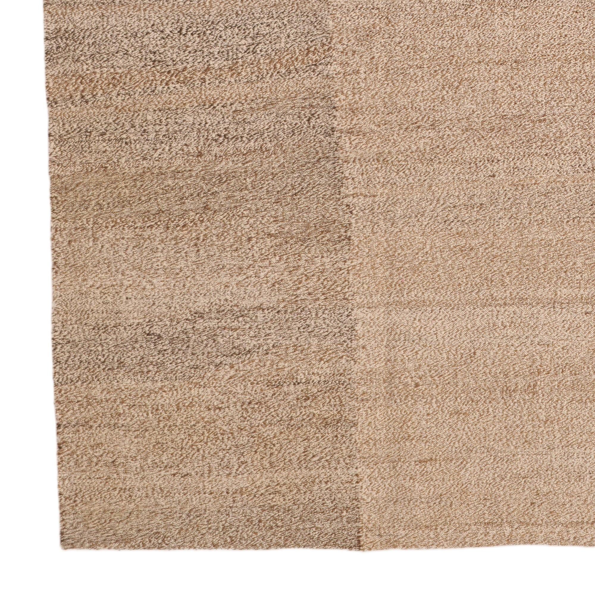 6' 8 x 9' 6 Hand Woven Kilim Modern Wool Rug