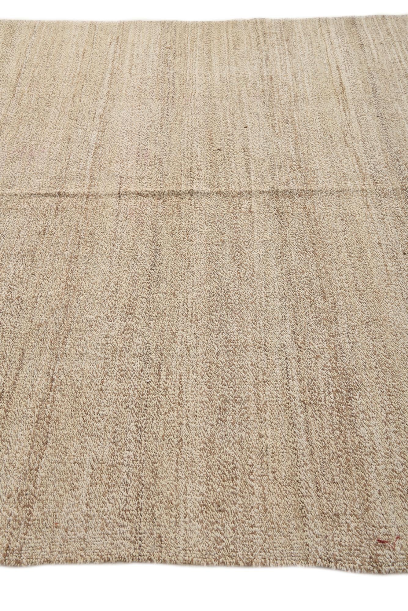 6' 3 x 9' 6 Hand Woven Kilim Modern Wool Rug