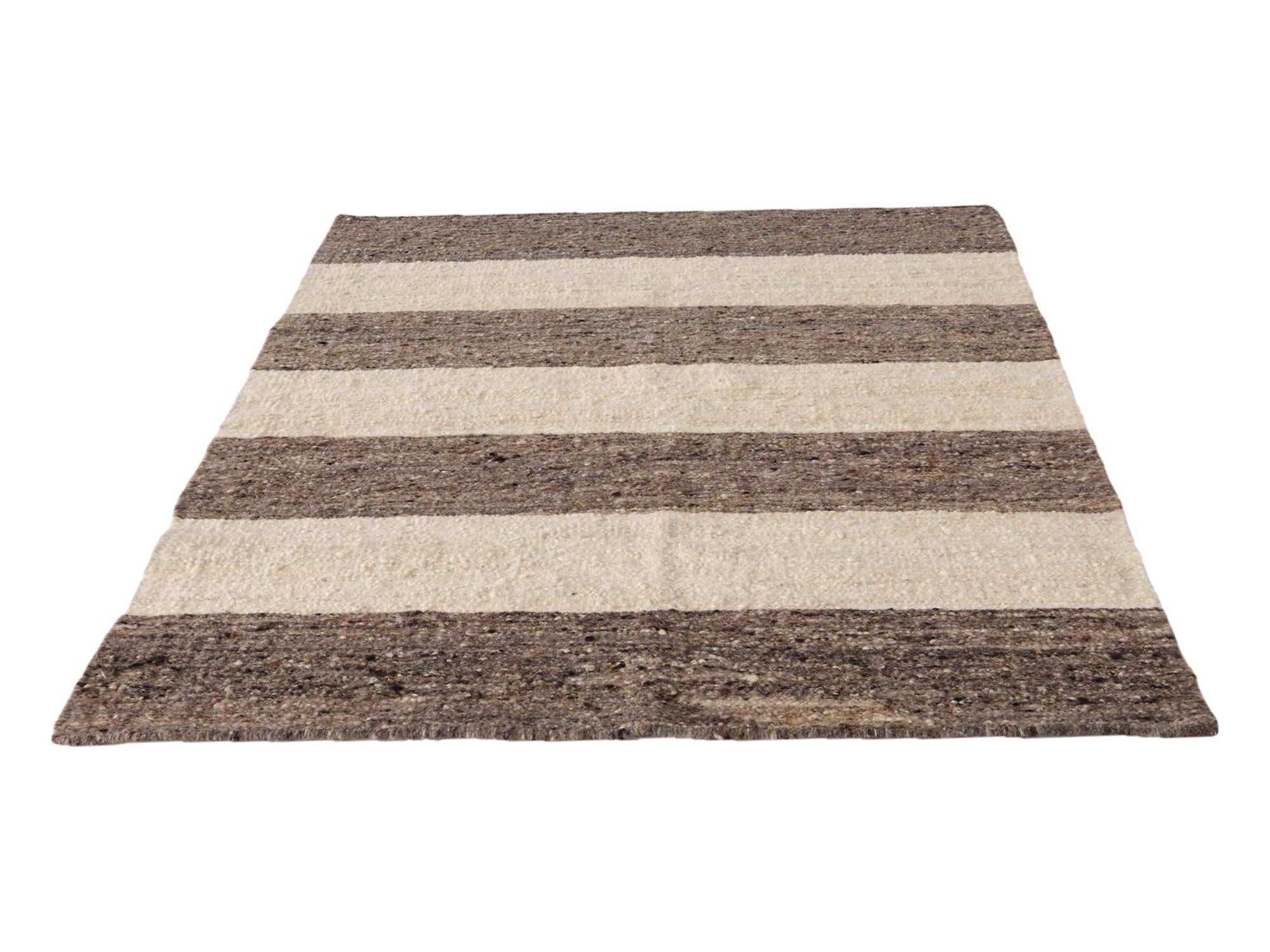 5' x 6' 11 Hand Knotted Moroccan Wool Rug