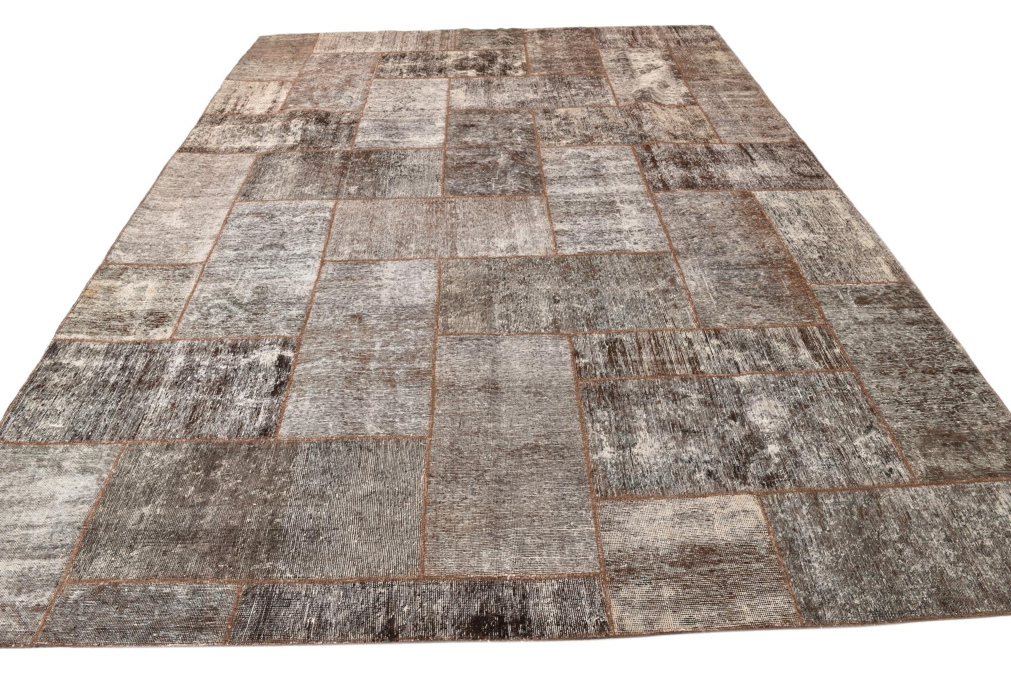 9' x 12' 2 Hand Knotted Ultra Vintage Persian Wool Rug