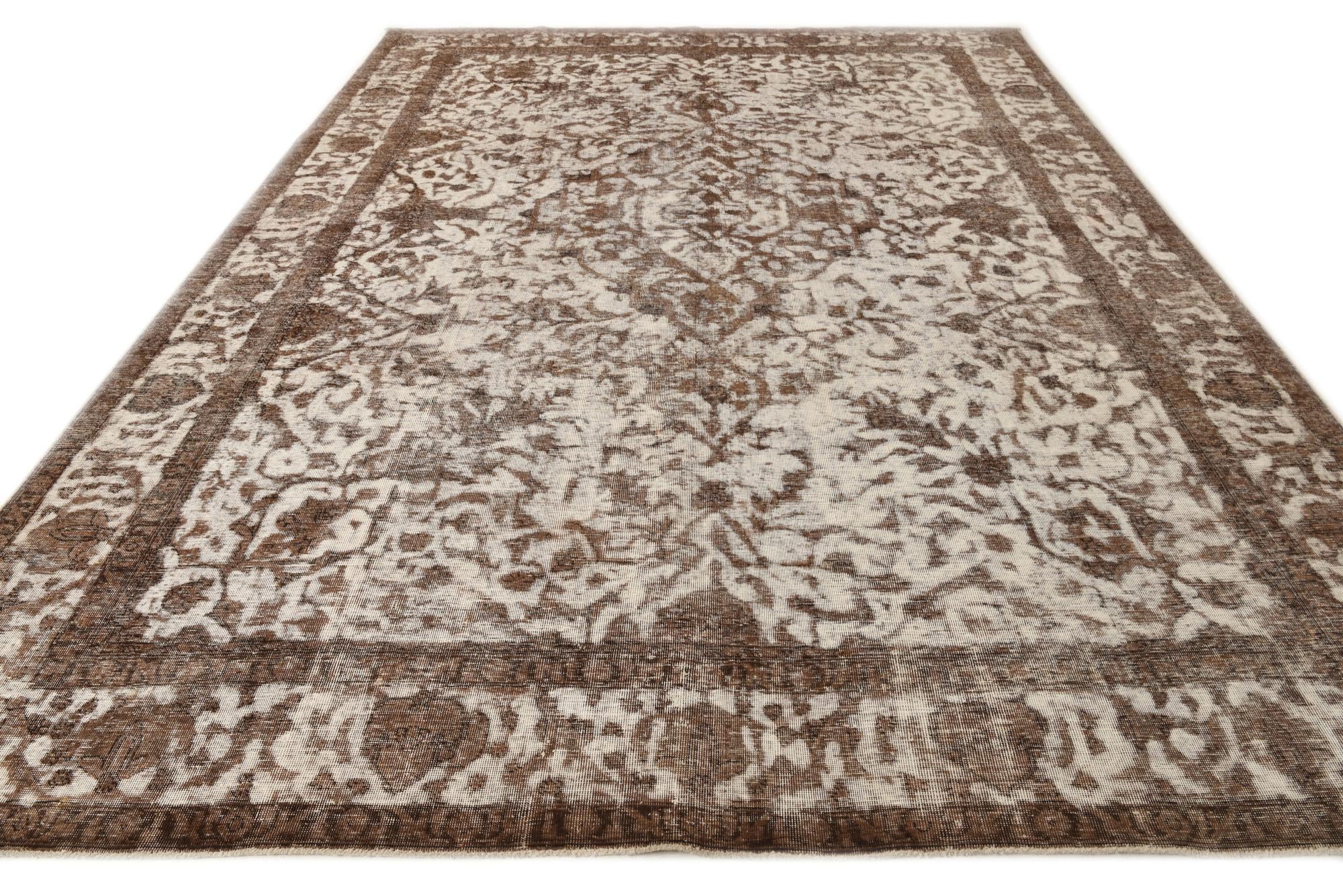 8' 8 x 12' 2 Hand Knotted Ultra Vintage Persian Wool Rug