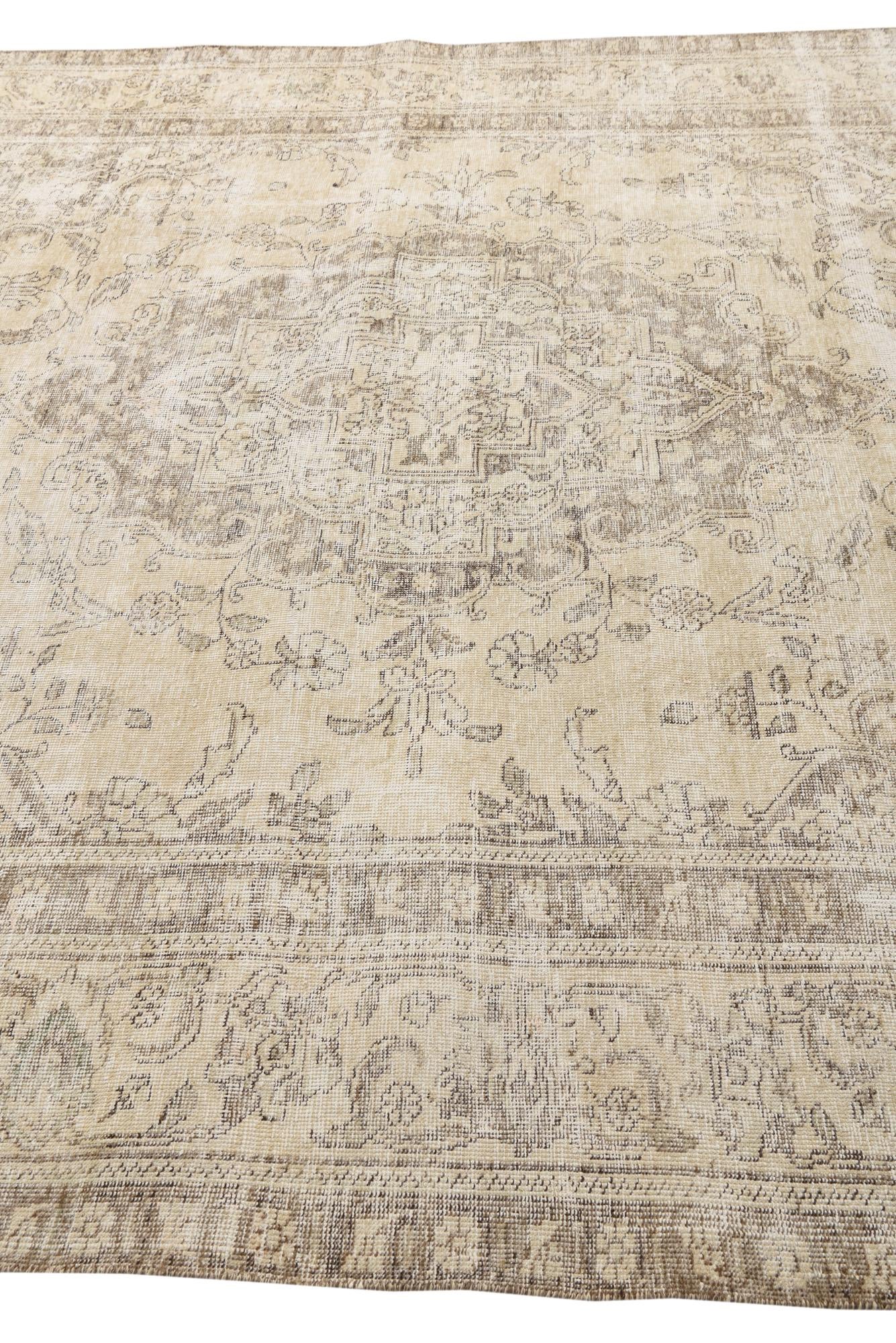245cm x 350cm anudado a mano Ultra Vintage Alfombra Persa Lana