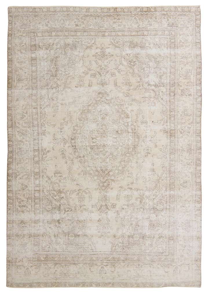 245cm x 350cm anudado a mano Ultra Vintage Alfombra Persa Lana