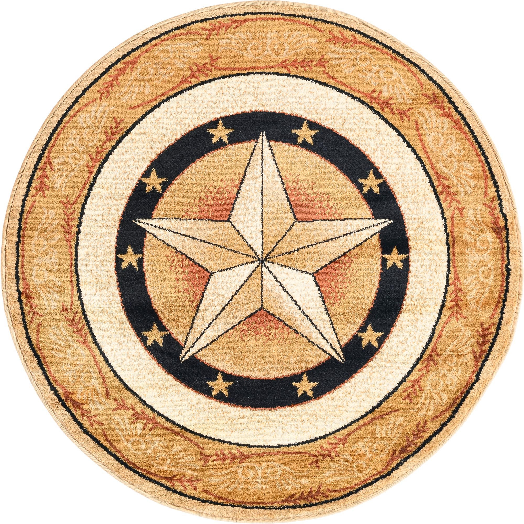 4' x 4' Pioneer Round Rug