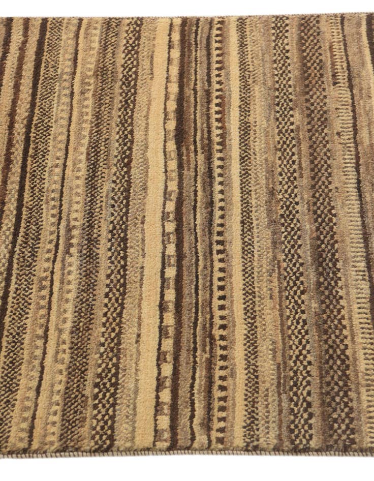 Detail image of 2' 4 x 4' 9  Hand Knotted Kashkuli Gabbeh Oriental Wool Runner Rug