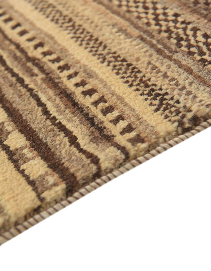 Detail image of 2' 4 x 4' 9  Hand Knotted Kashkuli Gabbeh Oriental Wool Runner Rug