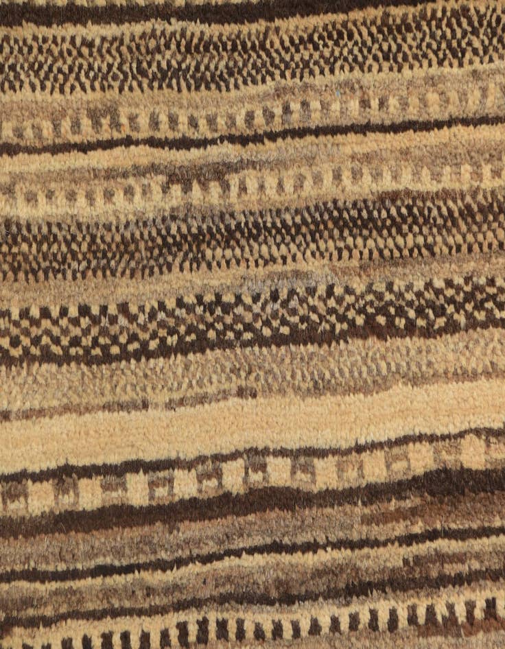 Detail image of 2' 4 x 4' 9  Hand Knotted Kashkuli Gabbeh Oriental Wool Runner Rug