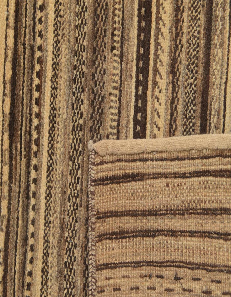 Detail image of 2' 4 x 4' 9  Hand Knotted Kashkuli Gabbeh Oriental Wool Runner Rug