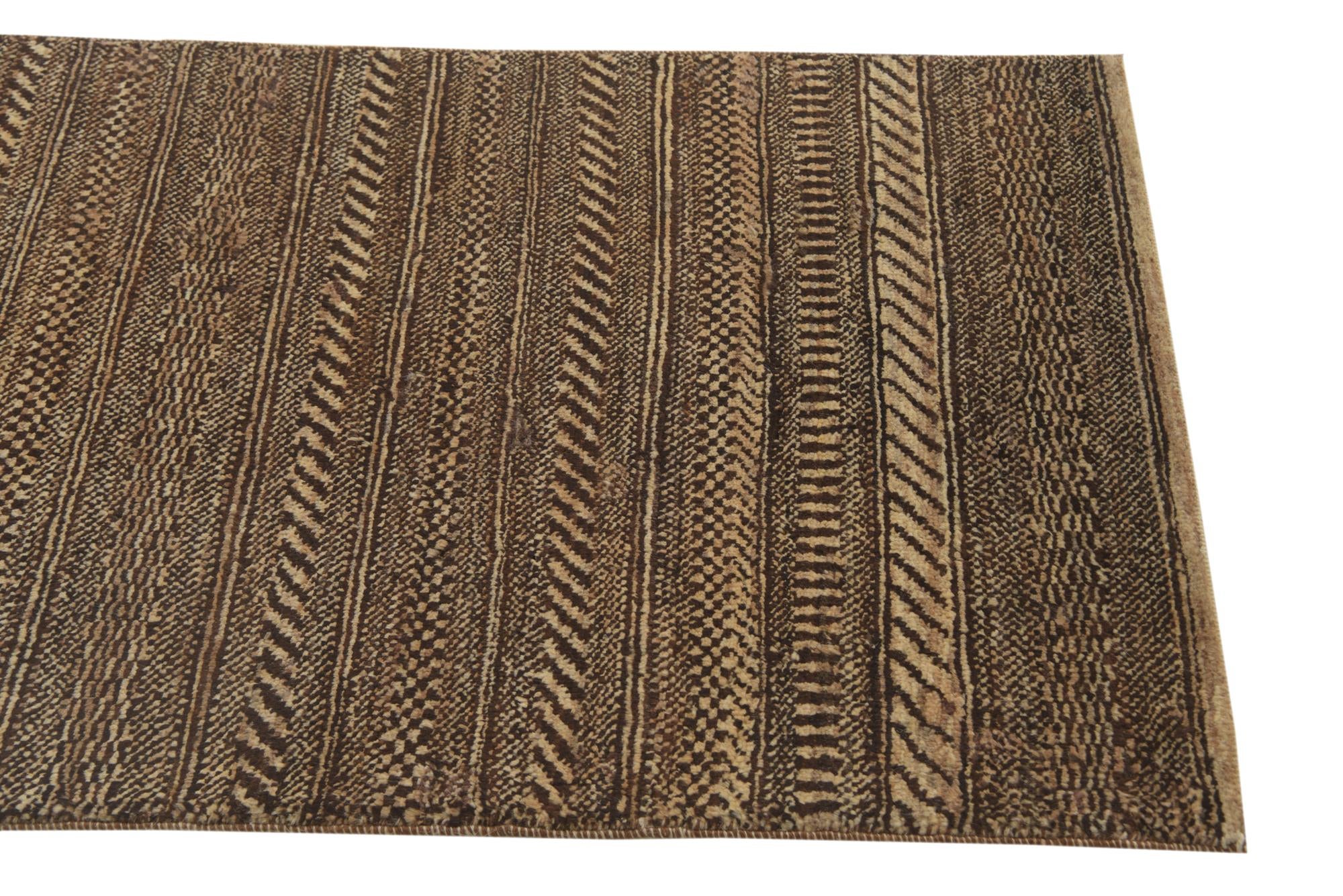 2' 3 x 4' 7 Hand Knotted Kashkuli Gabbeh Wool Runner Rug