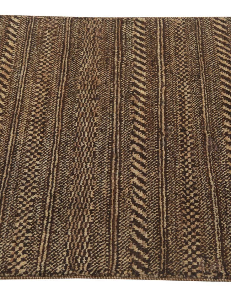 Detail image of 2' 3 x 4' 7  Hand Knotted Kashkuli Gabbeh Wool Runner Rug