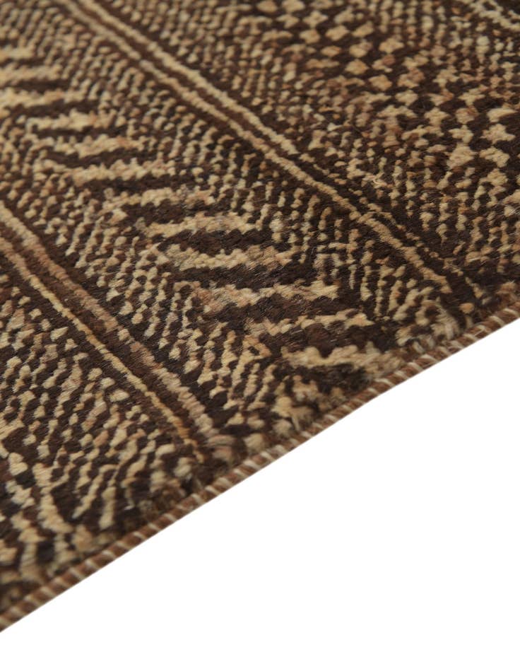 Detail image of 2' 3 x 4' 7  Hand Knotted Kashkuli Gabbeh Wool Runner Rug