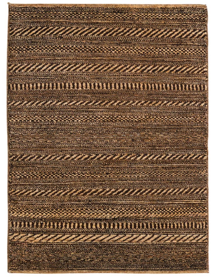Detail image of 2' 3 x 4' 7 Hand Knotted Kashkuli Gabbeh Wool Runner Rug